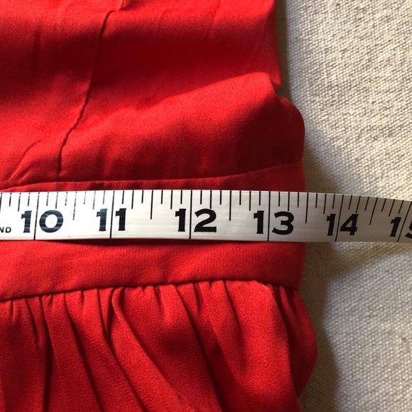 Tobi Long Red Maxi Dress Cross Straps Back Thin Straps - S - Picture 6 of 10